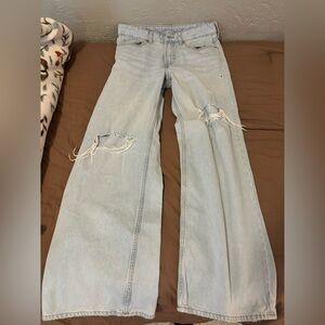 H&M wide leg jeans